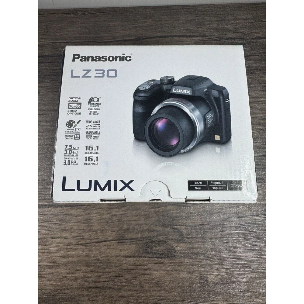 Panasonic Lumix DMC-LZ30 16.1MP Digital Camera 35x Optical Zoom TESTED W/Case